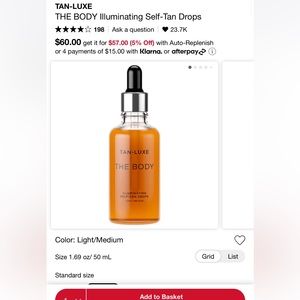 TAN-LUXE Tan Drops BNIB